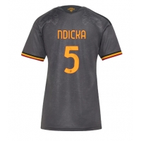 Camisa de Futebol AS Roma Evan Ndicka #5 Equipamento Alternativo Mulheres 2026-27 Manga Curta